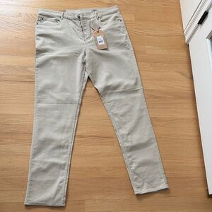 Faherty Stretch Terry 5pocket men’s pants, stone color, nwt